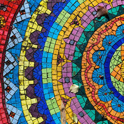 Photo of a mandala at Monte Verità, Ascona, Switzerland. Source: Marcobeltrametti. Licensed under CC BY-SA 4.0.