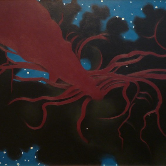 image of The Lawrence Tree, a painting by Georgia O'Keeffe